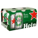 Heineken blonde beer can 6x33cl 5°