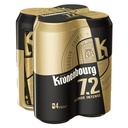 Kronenbourg Blonde Beer 7.2% 4x50cl Cans