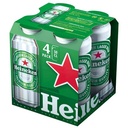 Heineken bière blonde can 4X50cl 5°