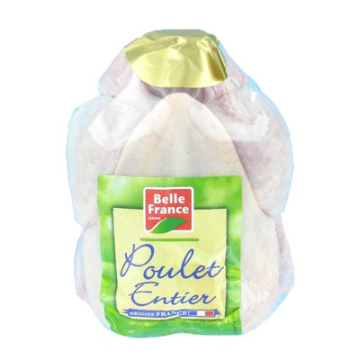 POULET ENTIER CRU BF BARQUETTE POIDS VARIABLE