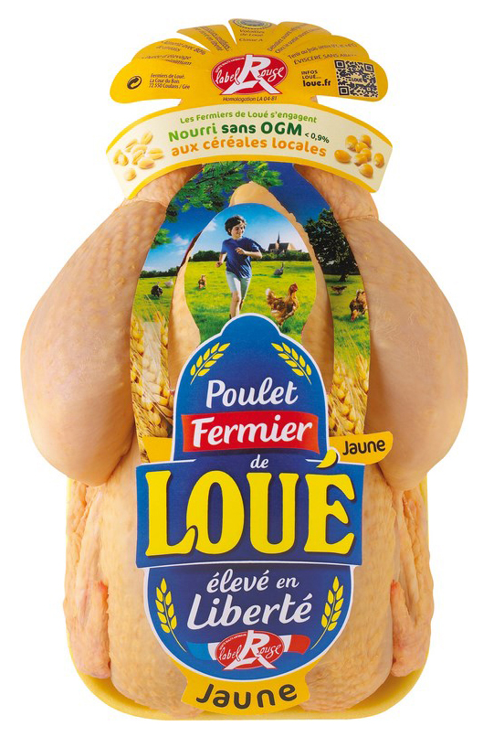 1.25 kg Loué free-range yellow chicken