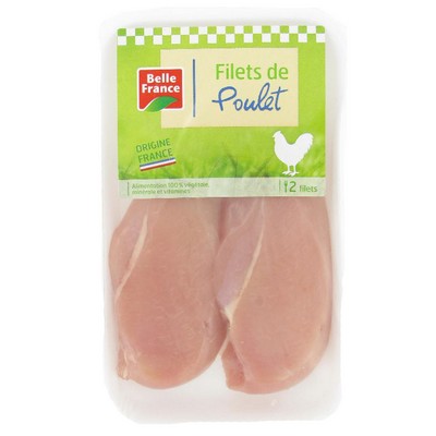 Raw Chicken Fillet x2 Belle France Tray Variable Weight