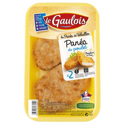200G LE GAULOIS BLANC DE POULET PANES X2 SOUS ATM