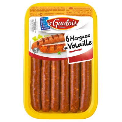 300g Le Gaulois Merguez x6 in Protective Atmosphere