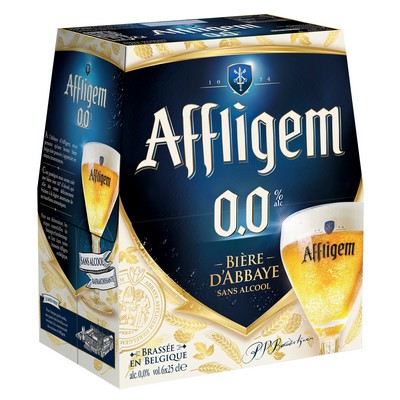 Affligem 0.0 bière Belge d'abbaye sans alcool 6X25cl 0.0°