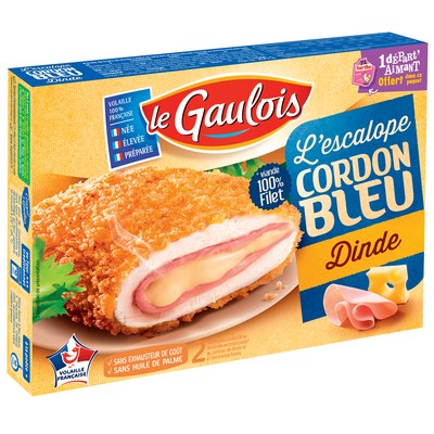 200G LE GAULOIS CORDON BLEU DE DINDE X2