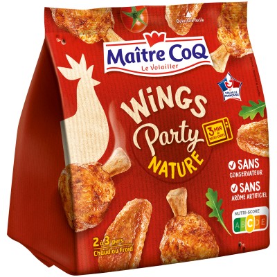 WINGS PARTY NATURE MAITRE COQ SACHET 400G