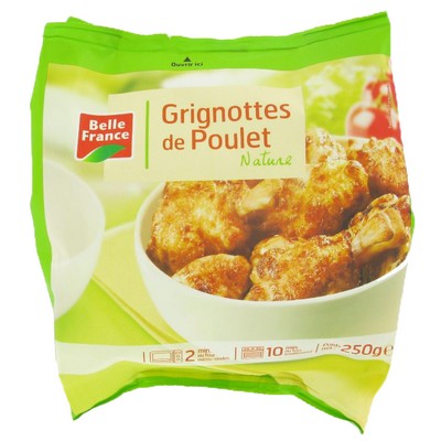 GRIGNOTTE DE POULET NATURE BF SACHET 250 G