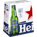 Heineken 0.0 blonde beer 6x25cl zero alcohol