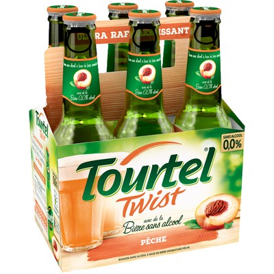 Tourtel Twist Peach 0.0% Alcohol 6x27.5cl