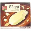 Giant Vanilla White Chocolate Ice Cream Bars Belle France Box 3 x 120ml