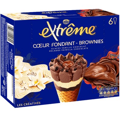 Cône Extrême COEUR FONDANT-BROWNIES 426 g