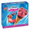 Red Fruit Cones Belle France Box of 6 x 120 ml