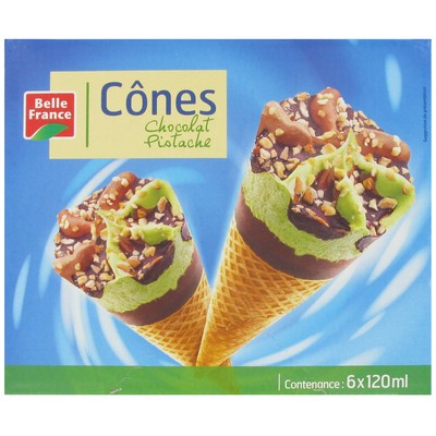 CONE CHOCOLAT PISTACHE BF ETUI 6 X 120 ML
