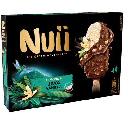 Bâtonnets NUII Vanille de Java & Amande x4