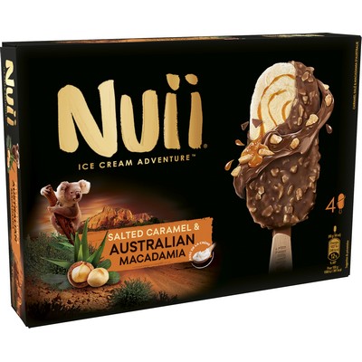 NUII Macadamia d'Australie & Caramel salé x4