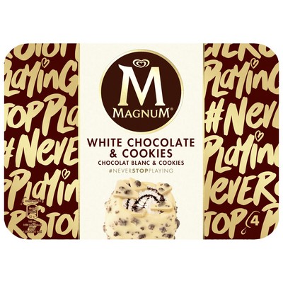 MAGNUM CHOC.BLC COOKIESX4	