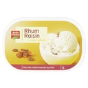 CREME GLACEE RHUM RAISIN BF BAC 1 L 555 G