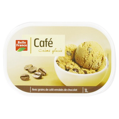 Belle France Coffee Bean Ice Cream Tub 1L 519g