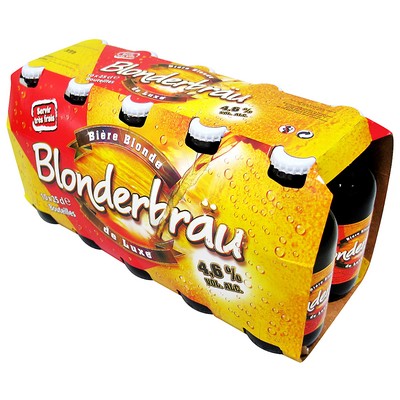 10x25cl Pack Blonderbra Blonde Beer