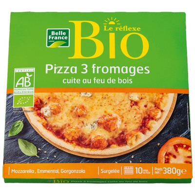 PIZZA 3 FROMAGES BIO BF ETUI 380 G