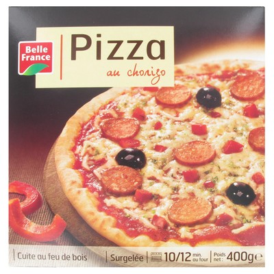 Wood-Fired Chorizo Pizza Belle France Box 400g