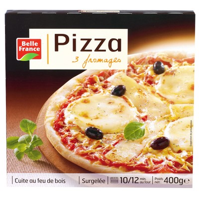 Wood-Fired 3 Cheese Pizza Belle France Box 400g