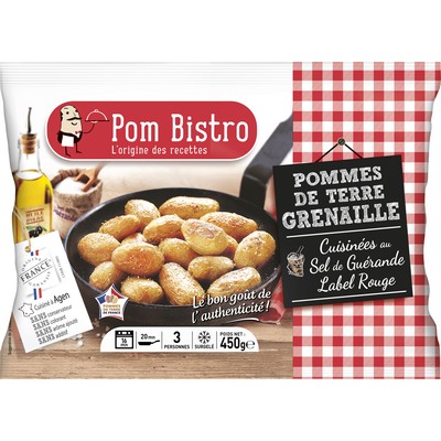 Pommes de terre grenaille cuisinées au sel de Guérande Label Rouge