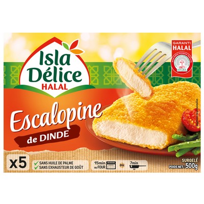 Frozen Halal Turkey Escalopines 500g