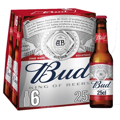 Bière Blonde Bud 6x25cl