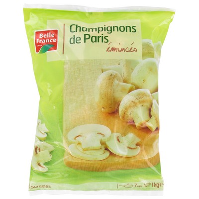 Sliced Paris Mushrooms Belle France 1kg Bag
