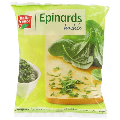 Chopped Spinach BF 1kg Bag