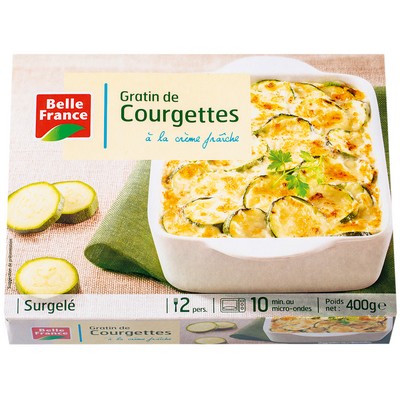 Zucchini Gratin Belle France Microwavable Tray 400g