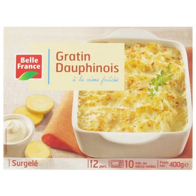 GRATIN DAUPHINOIS BF BARQUETTE MICRO ONDABLE 400G 
