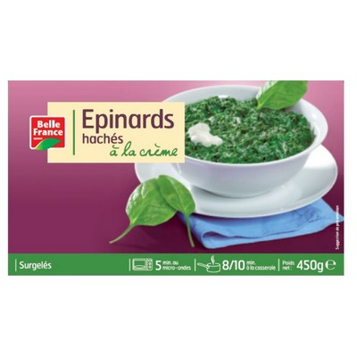 Chopped Spinach with Cream Belle France 450g