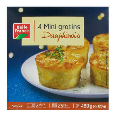 MINI GRATIN DAUPHINOIS X 4 BF ETUI 480 G