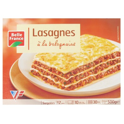Belle France Bolognese Lasagna 500g Box
