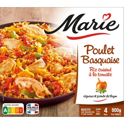 Basque Chicken with Rice cooked with Tomato, Onions & a Hint of Thyme MARIE 900g
