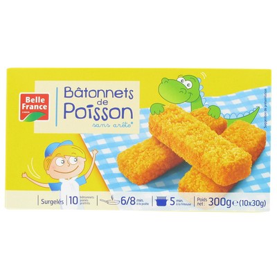 Breaded Fish Sticks x10 Belle France 300g