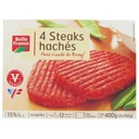 Minced Beef Steak VBF 15% Fat x4 Belle France 400g