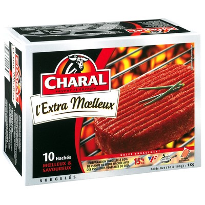 L'Extra Moelleux 15 % mg 10 x 100g VBF surgelé