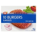 BURGER BEEF 10X100G. EP*