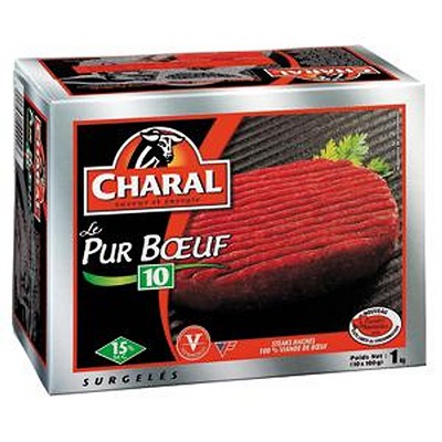 STEAK HACHE 15%MG 10 X 100G CHARAL
