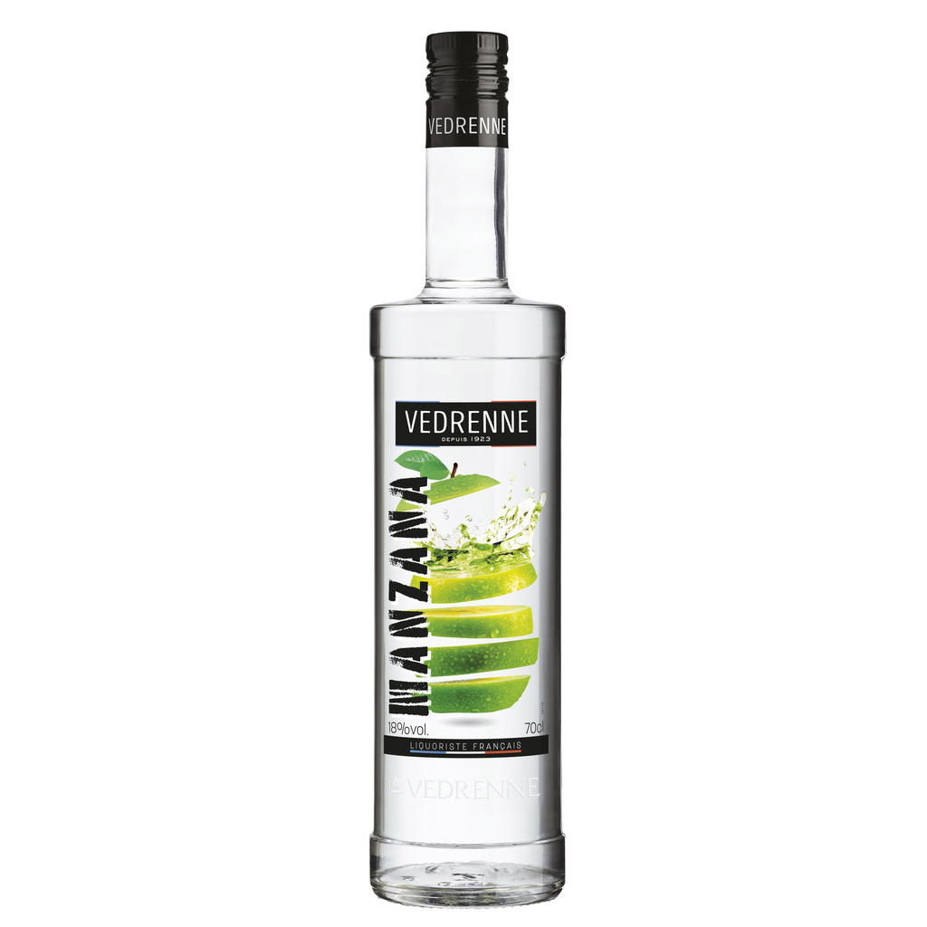 Manzana Verde - Green Apple Liqueur 18% - 70cl Vedrenne