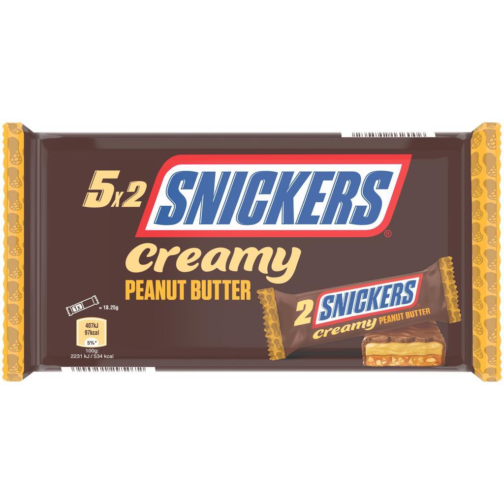 Snickers Creamy 182.5 g (5 packs of 2 bars)