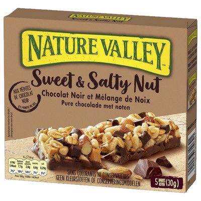 Nature Valley - Cereal Bar - Sweet & Salty Dark Choc & Nut 5x30g