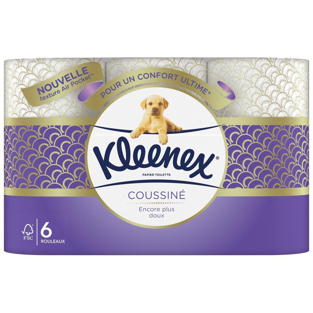  CUSHIONED TOILET PAPER X6 KLEENEX