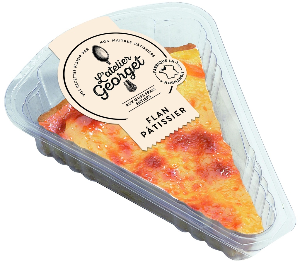 Natural Pastry Flan Slice 140g