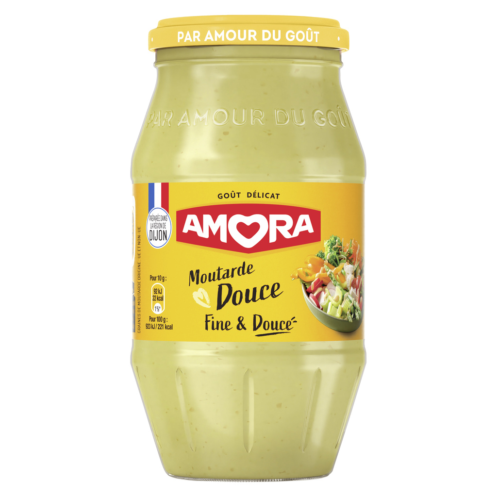 Amora Moutarde Douce Bocal 435g