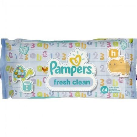 Pampers Fresh Clean Lingettes Bébé 1 paquet = 52 lingettes